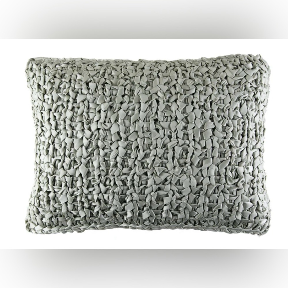 Ann Gish-Ribbon knit decorative pillow